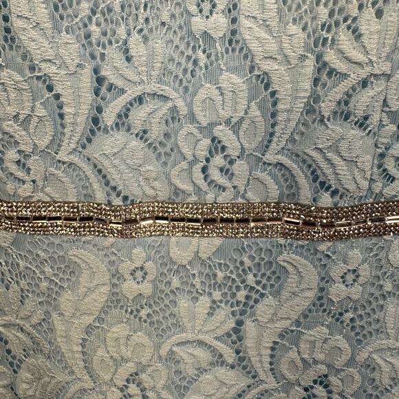 Celavie Lace Formal Gown M Long Maxi Off Shoulder Romantic Embellished Dress USA - Picture 7 of 10